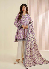 Zellbury Printed Lawn 2 Piece Unstitched Shirt & Dupatta WUS26X20924