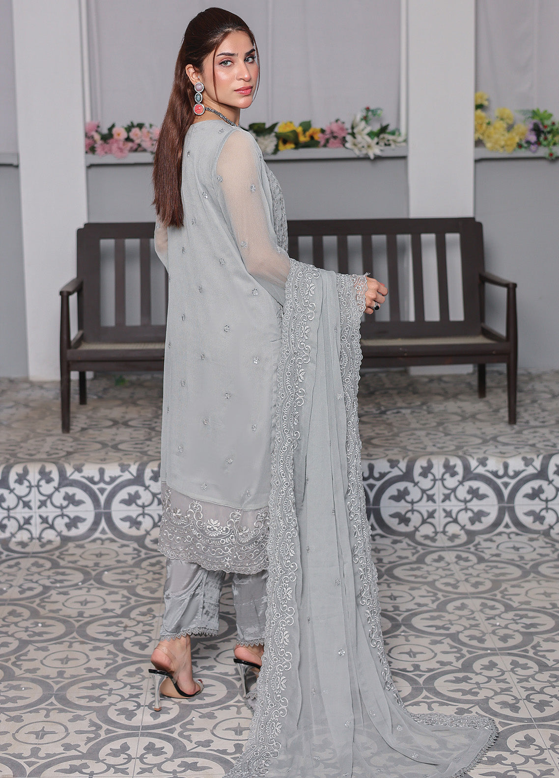 Zenia by Fine Textile Embroidered Chiffon Suits Unstitched 3 Piece - FT25ZC 04 Zenia by Fine Textile Embroidered Chiffon Suits Unstitched 3 Piece - FT25ZC 04