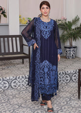 Zenia by Fine Textile Embroidered Chiffon Suits Unstitched 3 Piece - FT25ZC 05