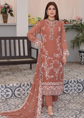 Zenia by Fine Textile Embroidered Chiffon Suits Unstitched 3 Piece - FT25ZC 06