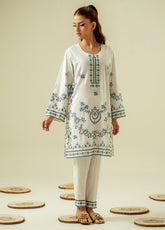 Zouj Embroidered Lawn 2 Piece Stitched Shirt & Trouser SJ26EL D-02