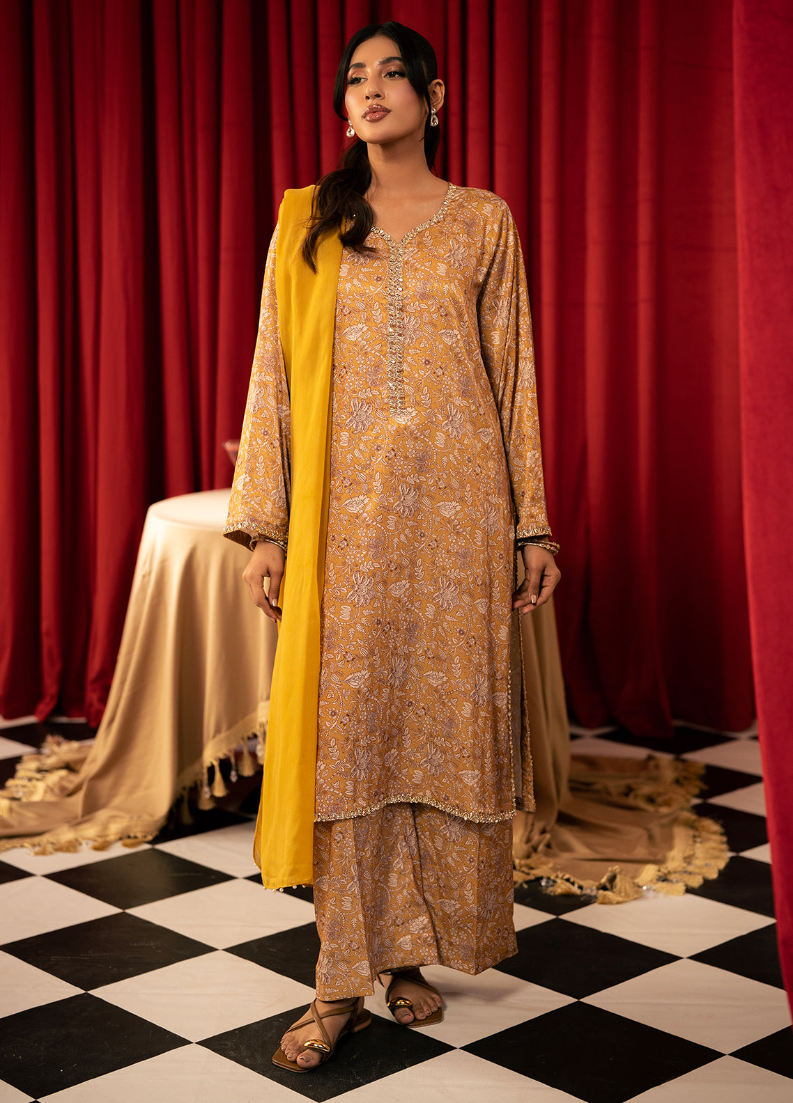 Zouj Embroidered Silk 2 Piece Stitched Shirt & Trouser ZJ26PLS D-03 Zouj Embroidered Silk 2 Piece Stitched Shirt & Trouser ZJ26PLS D-03