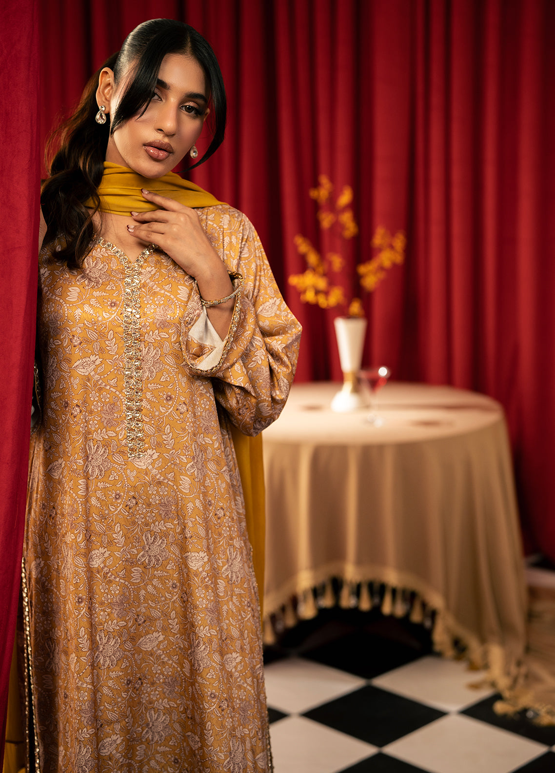 Zouj Embroidered Silk 2 Piece Stitched Shirt & Trouser ZJ26PLS D-03 Zouj Embroidered Silk 2 Piece Stitched Shirt & Trouser ZJ26PLS D-03