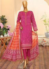 Zouk by HZ Textile Embroidered Lawn Suits Unstitched 3 Piece - HZ25ZL ZEC-158