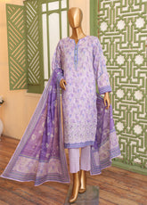 Zouk by HZ Textile Embroidered Lawn Suits Unstitched 3 Piece - HZ25ZL ZEC-163