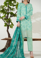 Zynah By VS Textile Premium Chikankari Lawn 3 Piece Unstitched Suit VS26ZPDV14 D-738