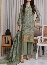 Zynah by VS Textile Embroidered Chikankari Suit Unstitched 3 Piece - VS25PC 400