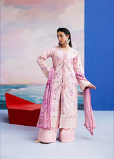 Zync By Florent Printkari Embroidered Lawn 3 Piece Unstitched Suit FL26ZP D-FPK-4B