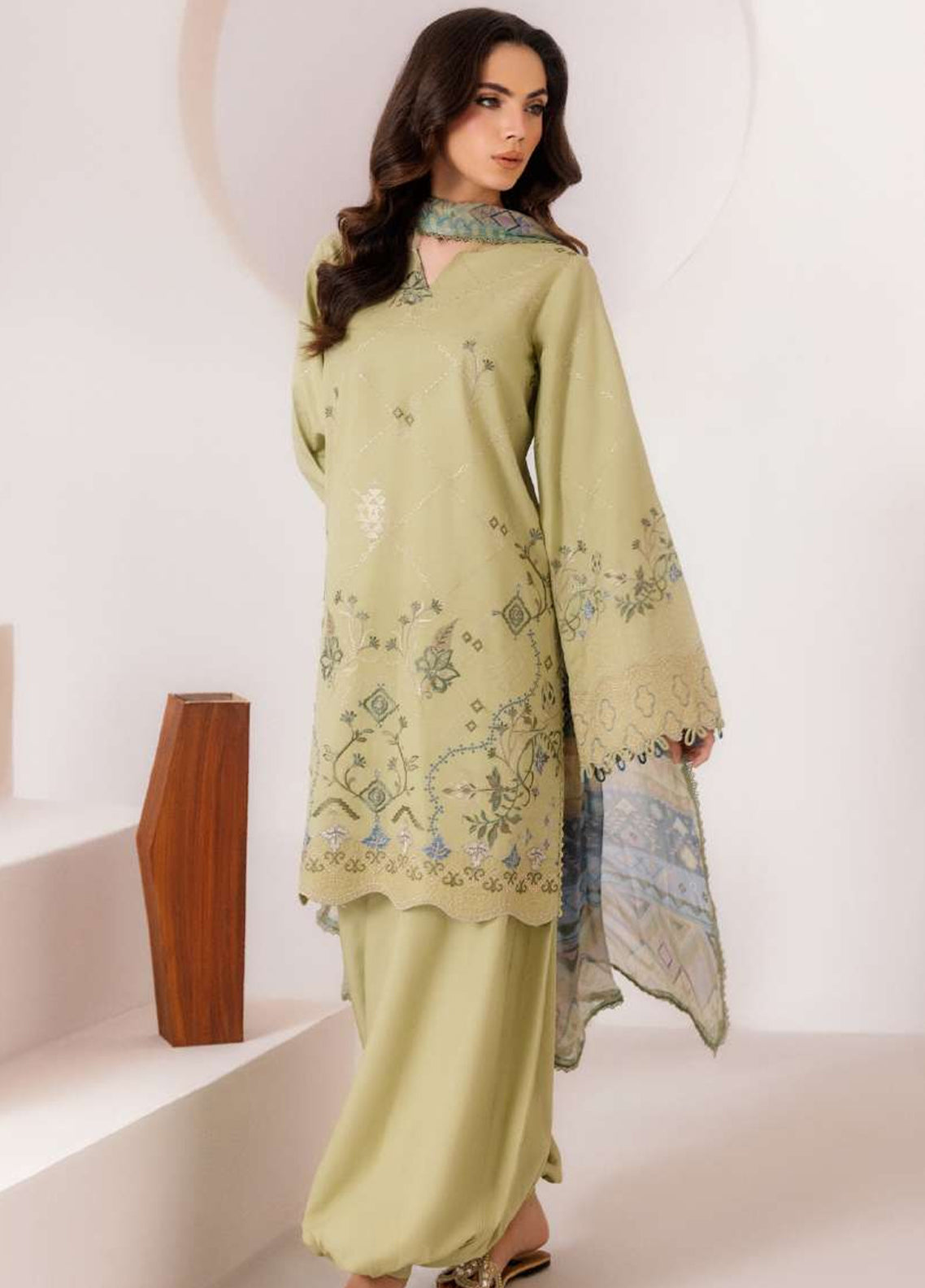 Zync By Florent Embroidered Viscose 3 Piece Unstitched Suit FL26ZI D-FZ-2B Zync By Florent Embroidered Viscose 3 Piece Unstitched Suit FL26ZI D-FZ-2B