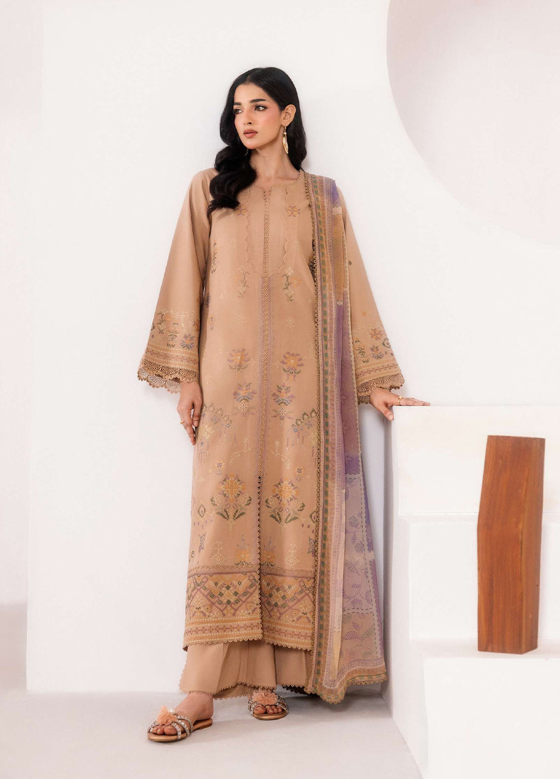 Zync By Florent Embroidered Viscose 3 Piece Unstitched Suit FL26ZI D-FZ-3A Zync By Florent Embroidered Viscose 3 Piece Unstitched Suit FL26ZI D-FZ-3A