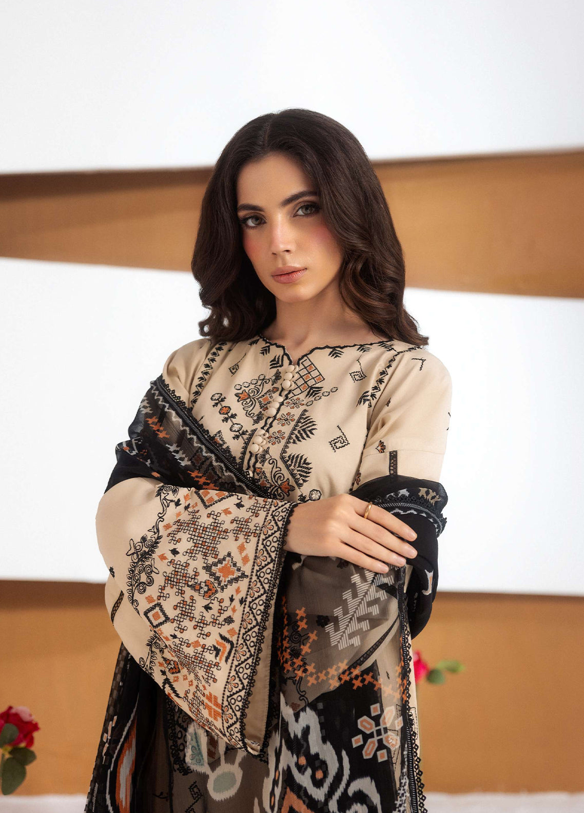 Zync By Florent Embroidered Viscose 3 Piece Unstitched Suit FL26ZI D-FZ-5A Zync By Florent Embroidered Viscose 3 Piece Unstitched Suit FL26ZI D-FZ-5A
