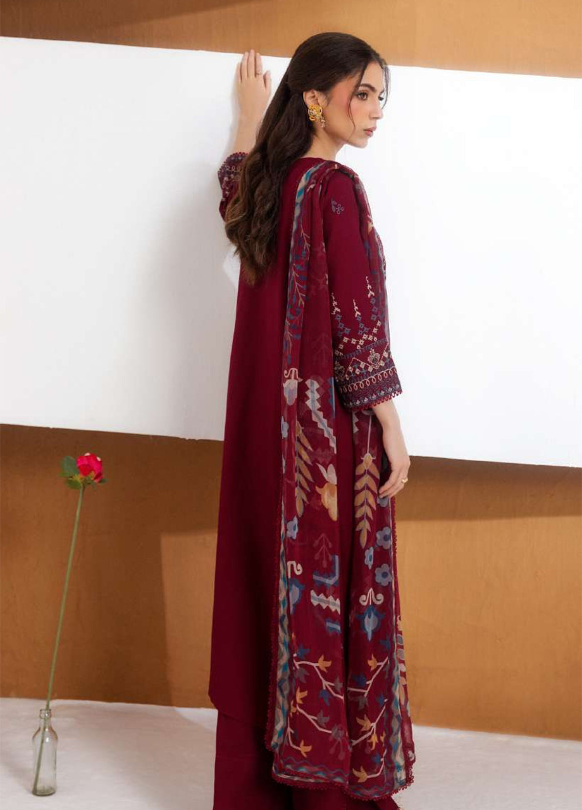 Zync By Florent Embroidered Viscose 3 Piece Unstitched Suit FL26ZI D-FZ-7A Zync By Florent Embroidered Viscose 3 Piece Unstitched Suit FL26ZI D-FZ-7A