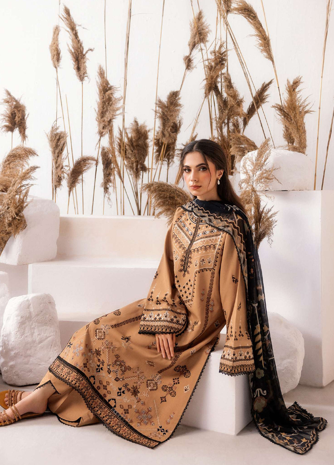 Zync By Florent Embroidered Viscose 3 Piece Unstitched Suit FL26ZI D-FZ-7B Zync By Florent Embroidered Viscose 3 Piece Unstitched Suit FL26ZI D-FZ-7B
