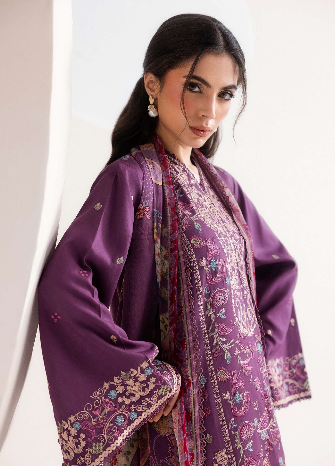 Zync By Florent Embroidered Viscose 3 Piece Unstitched Suit FL26ZI D-FZ-8A Zync By Florent Embroidered Viscose 3 Piece Unstitched Suit FL26ZI D-FZ-8A