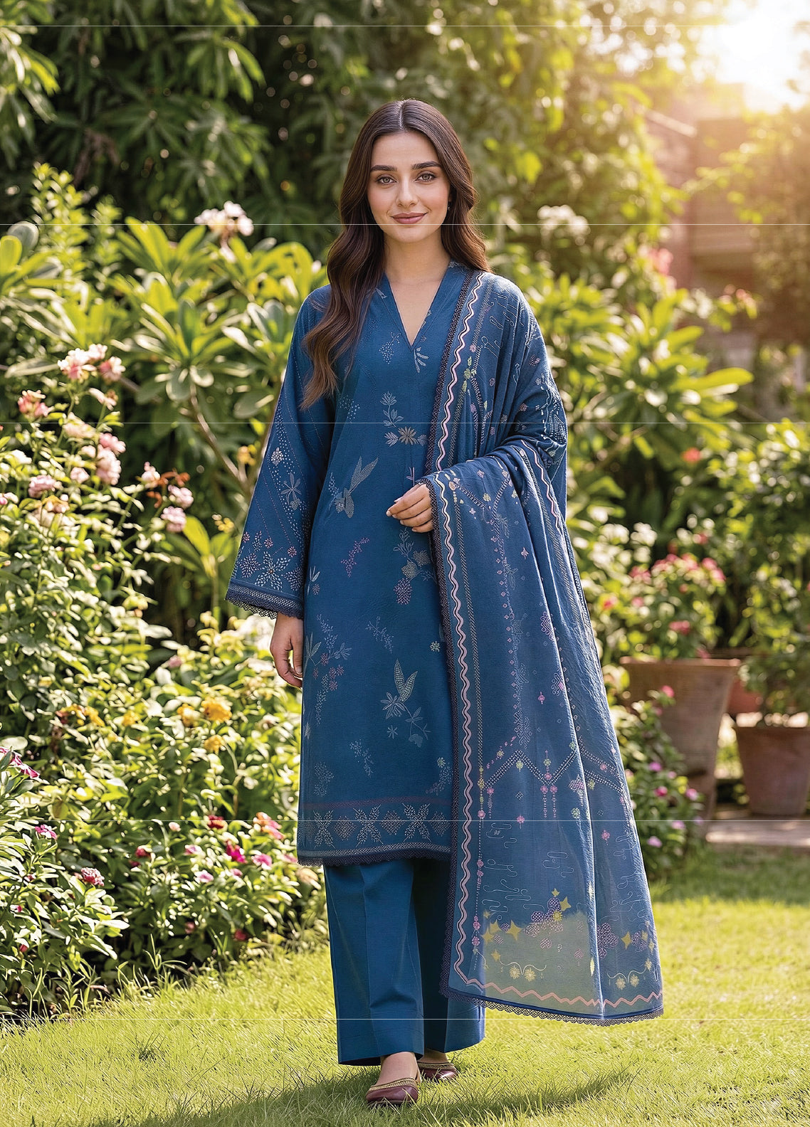 Zync By Florent Excclusive Printed Lawn 3 Piece Unstitched Suit FL26ZP D-03 Zync By Florent Excclusive Printed Lawn 3 Piece Unstitched Suit FL26ZP D-03