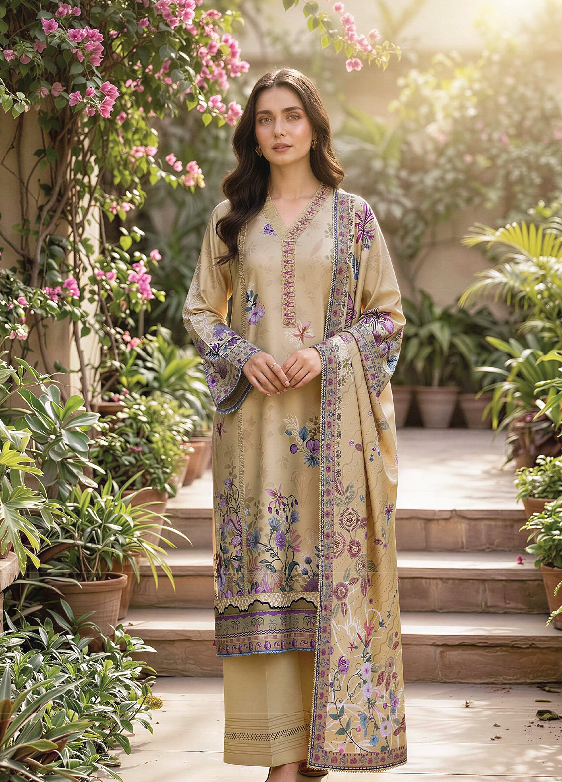 Zync By Florent Excclusive Printed Lawn 3 Piece Unstitched Suit FL26ZP D-05 Zync By Florent Excclusive Printed Lawn 3 Piece Unstitched Suit FL26ZP D-05
