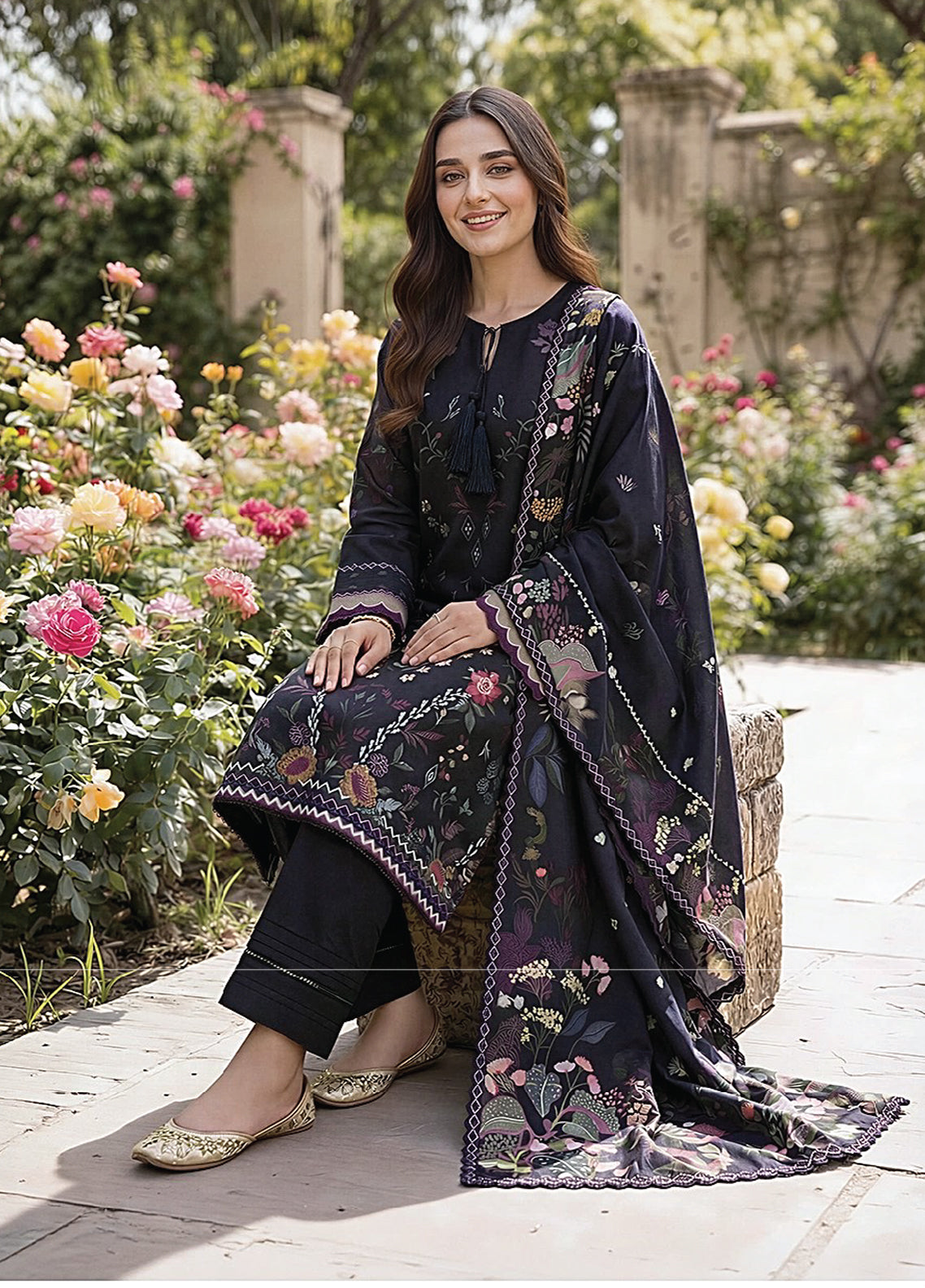 Zync By Florent Excclusive Printed Lawn 3 Piece Unstitched Suit FL26ZP D-08 Zync By Florent Excclusive Printed Lawn 3 Piece Unstitched Suit FL26ZP D-08