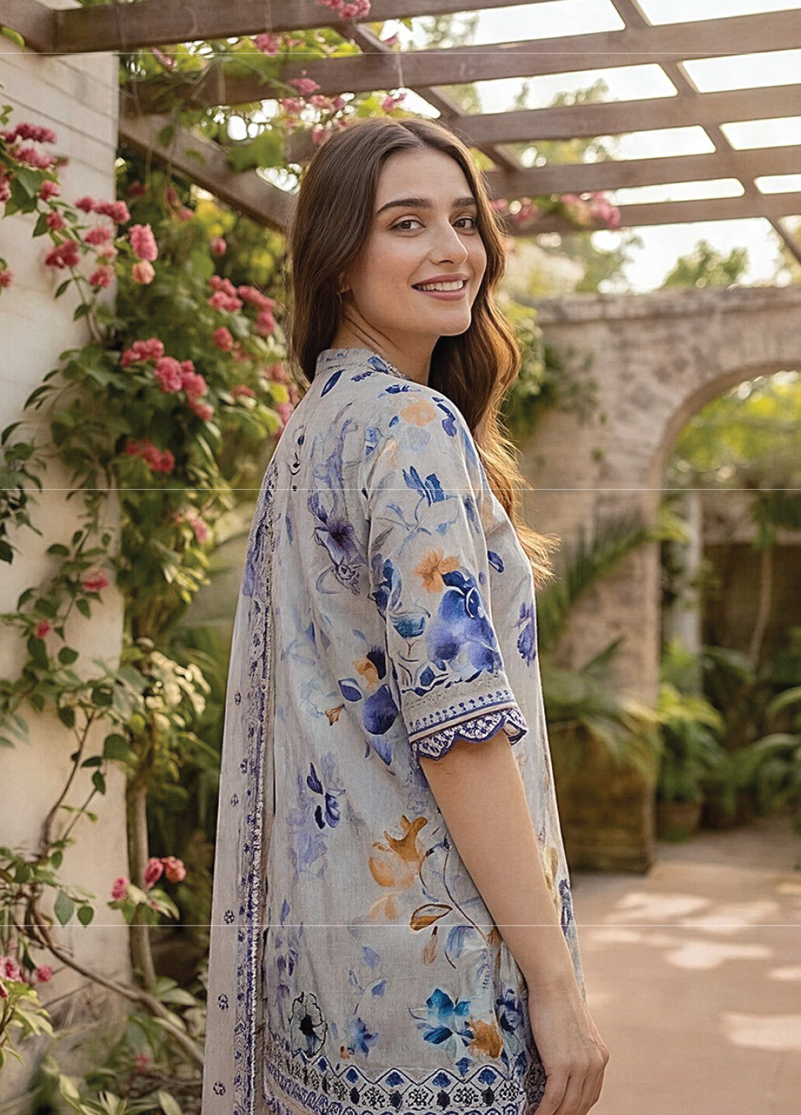 Zync By Florent Excclusive Printed Lawn 3 Piece Unstitched Suit FL26ZP D-10 Zync By Florent Excclusive Printed Lawn 3 Piece Unstitched Suit FL26ZP D-10