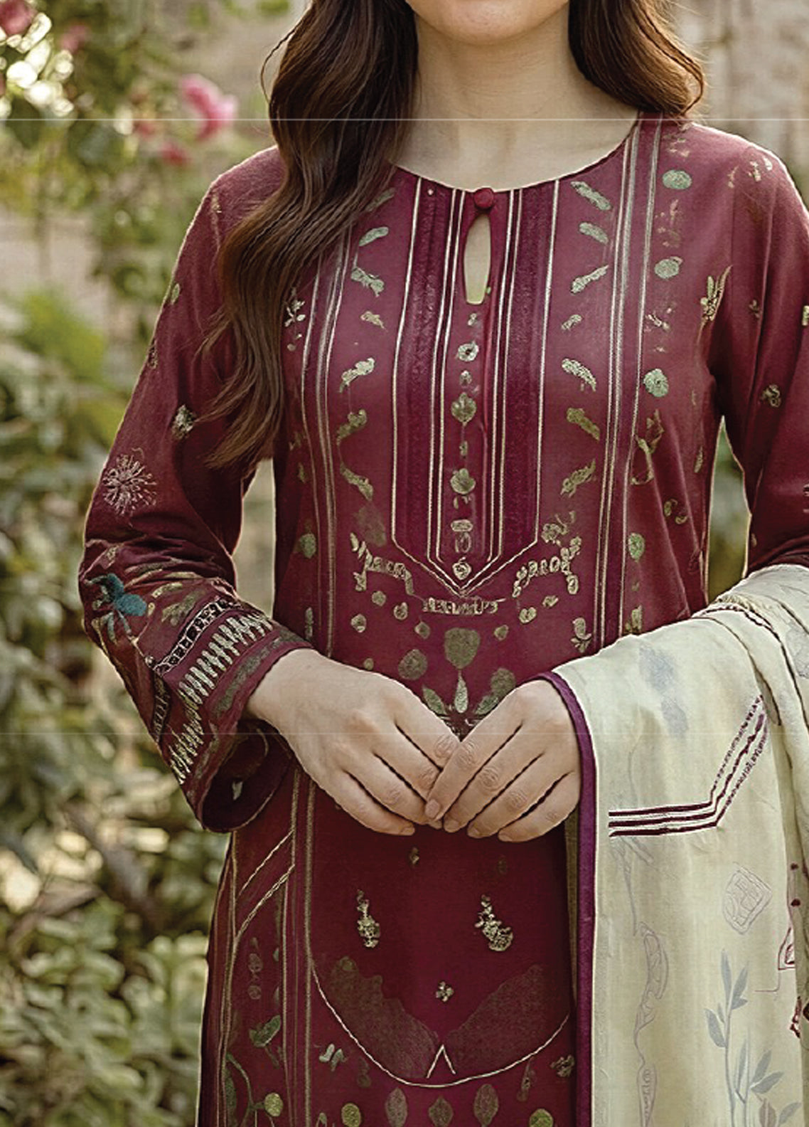 Zync By Florent Excclusive Printed Lawn 3 Piece Unstitched Suit FL26ZP D-12 Zync By Florent Excclusive Printed Lawn 3 Piece Unstitched Suit FL26ZP D-12