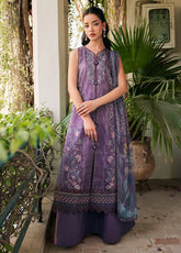 Zync By Florent Luxury Embroidered Lawn 3 Piece Unstitched Suit FL26ZEO D-FZF-1A