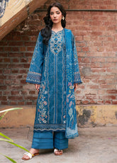 Zync By Florent Luxury Embroidered Lawn 3 Piece Unstitched Suit FL26ZEO D-FZF-1B
