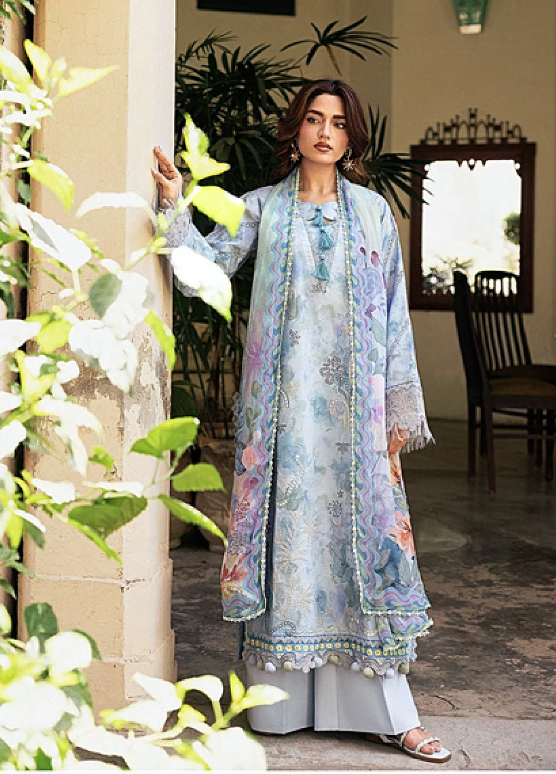 Zync By Florent Luxury Embroidered Lawn 3 Piece Unstitched Suit FL26ZEO D-FZF-4B Zync By Florent Luxury Embroidered Lawn 3 Piece Unstitched Suit FL26ZEO D-FZF-4B