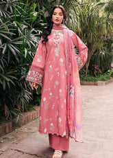 Zync By Florent Luxury Embroidered Lawn 3 Piece Unstitched Suit FL26ZEO D-FZF-9A