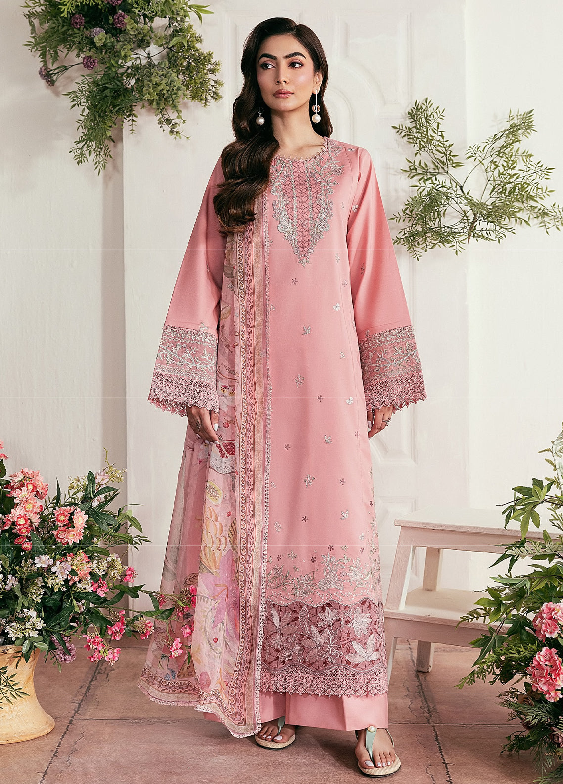 Zync By Florent Luxury Embroidered Lawn 3 Piece Unstitched Suit FL26ZLLV2 D-FZL-1A Zync By Florent Luxury Embroidered Lawn 3 Piece Unstitched Suit FL26ZLLV2 D-FZL-1A