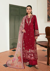 Zync By Florent Luxury Embroidered Lawn 3 Piece Unstitched Suit FL26ZLLV2 D-FZL-1B
