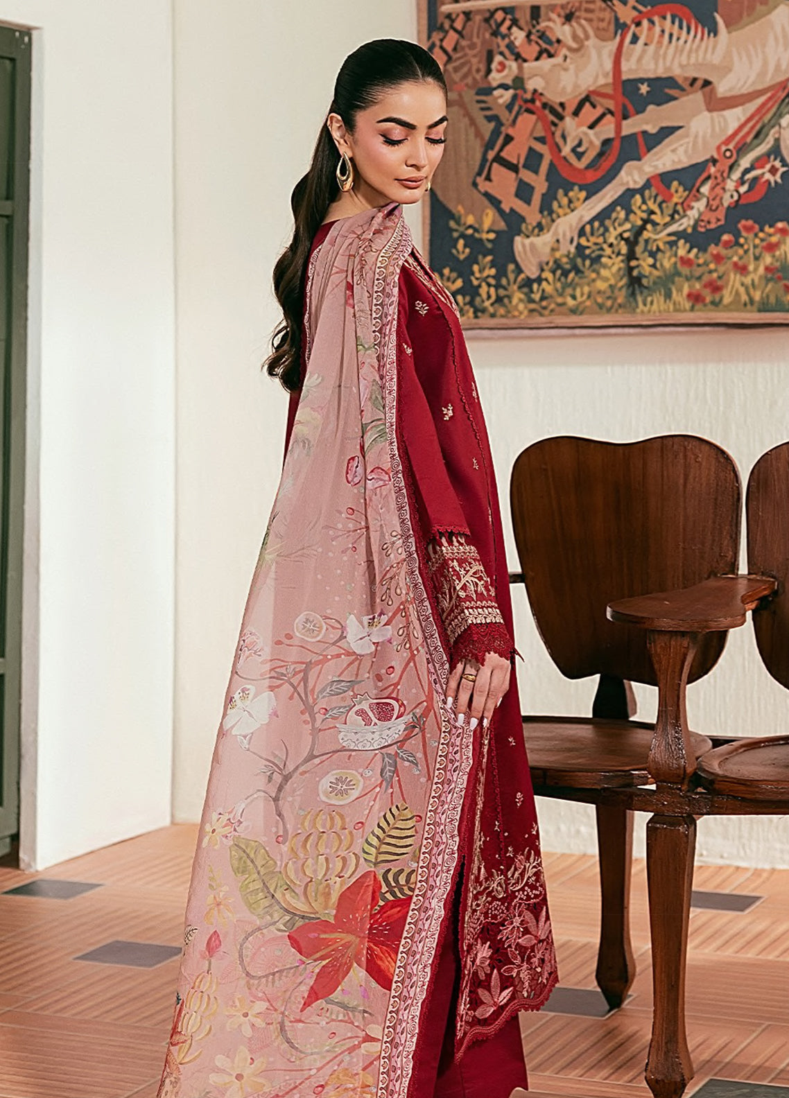 Zync By Florent Luxury Embroidered Lawn 3 Piece Unstitched Suit FL26ZLLV2 D-FZL-1B Zync By Florent Luxury Embroidered Lawn 3 Piece Unstitched Suit FL26ZLLV2 D-FZL-1B