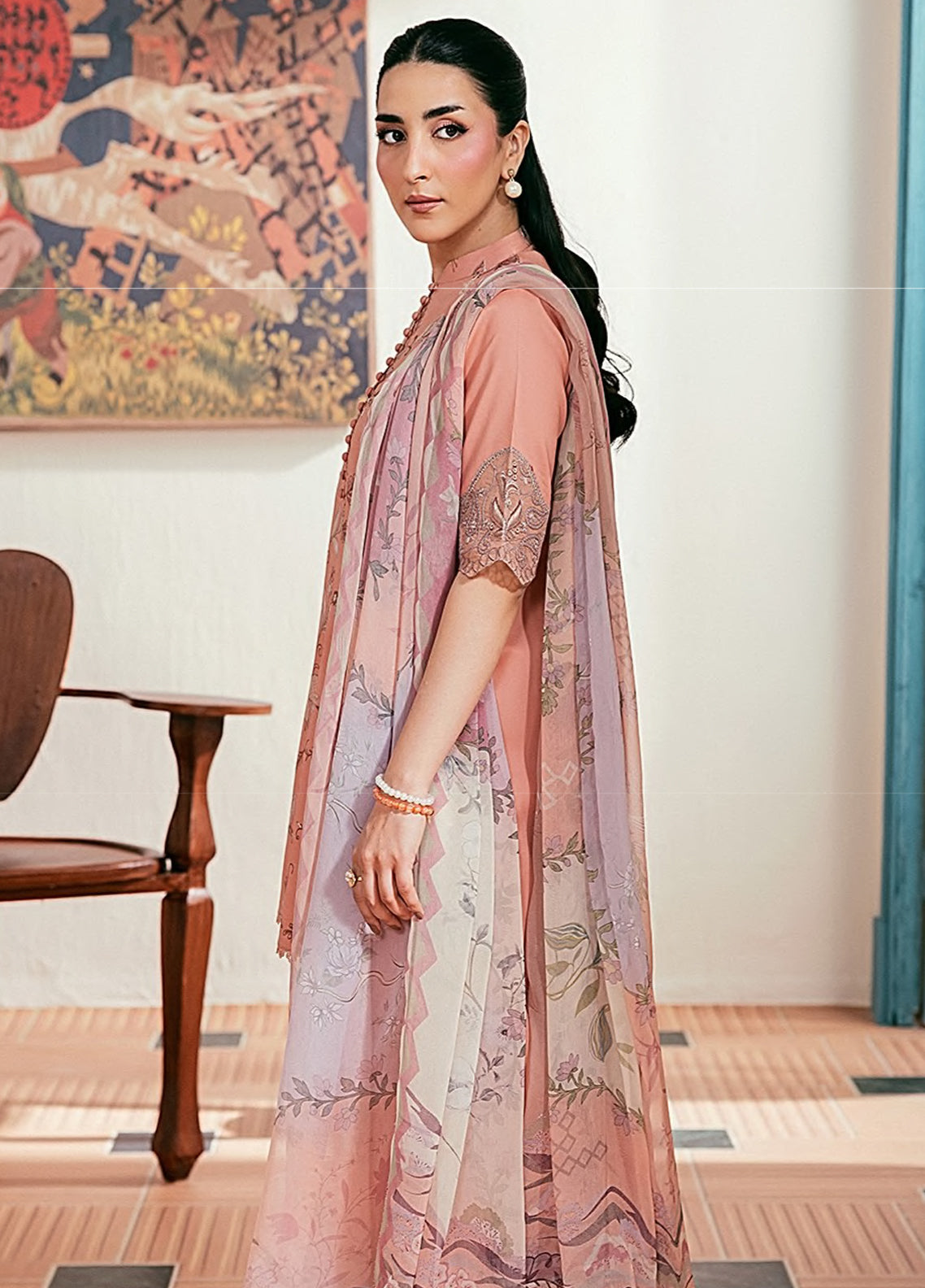 Zync By Florent Luxury Embroidered Lawn 3 Piece Unstitched Suit FL26ZLLV2 D-FZL-2A Zync By Florent Luxury Embroidered Lawn 3 Piece Unstitched Suit FL26ZLLV2 D-FZL-2A