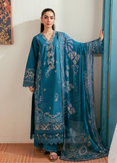 Zync By Florent Luxury Embroidered Lawn 3 Piece Unstitched Suit FL26ZLLV2 D-FZL-4A