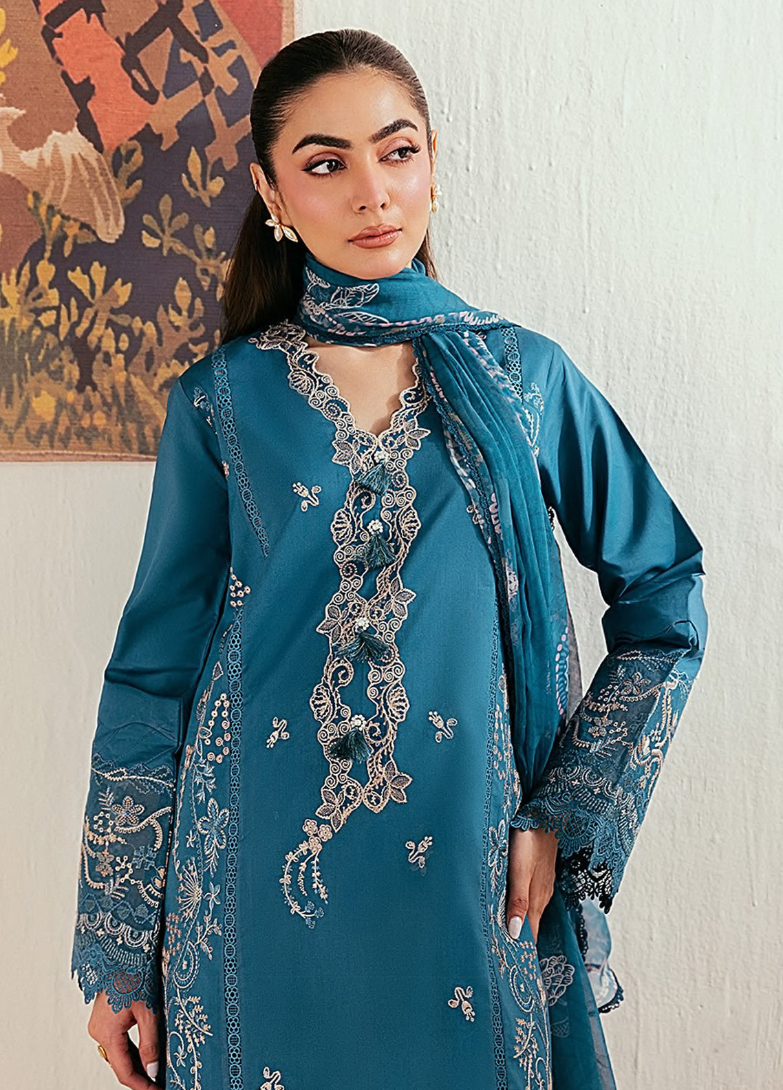 Zync By Florent Luxury Embroidered Lawn 3 Piece Unstitched Suit FL26ZLLV2 D-FZL-4A Zync By Florent Luxury Embroidered Lawn 3 Piece Unstitched Suit FL26ZLLV2 D-FZL-4A