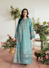 Zync By Florent Luxury Embroidered Lawn 3 Piece Unstitched Suit FL26ZLLV2 D-FZL-4B