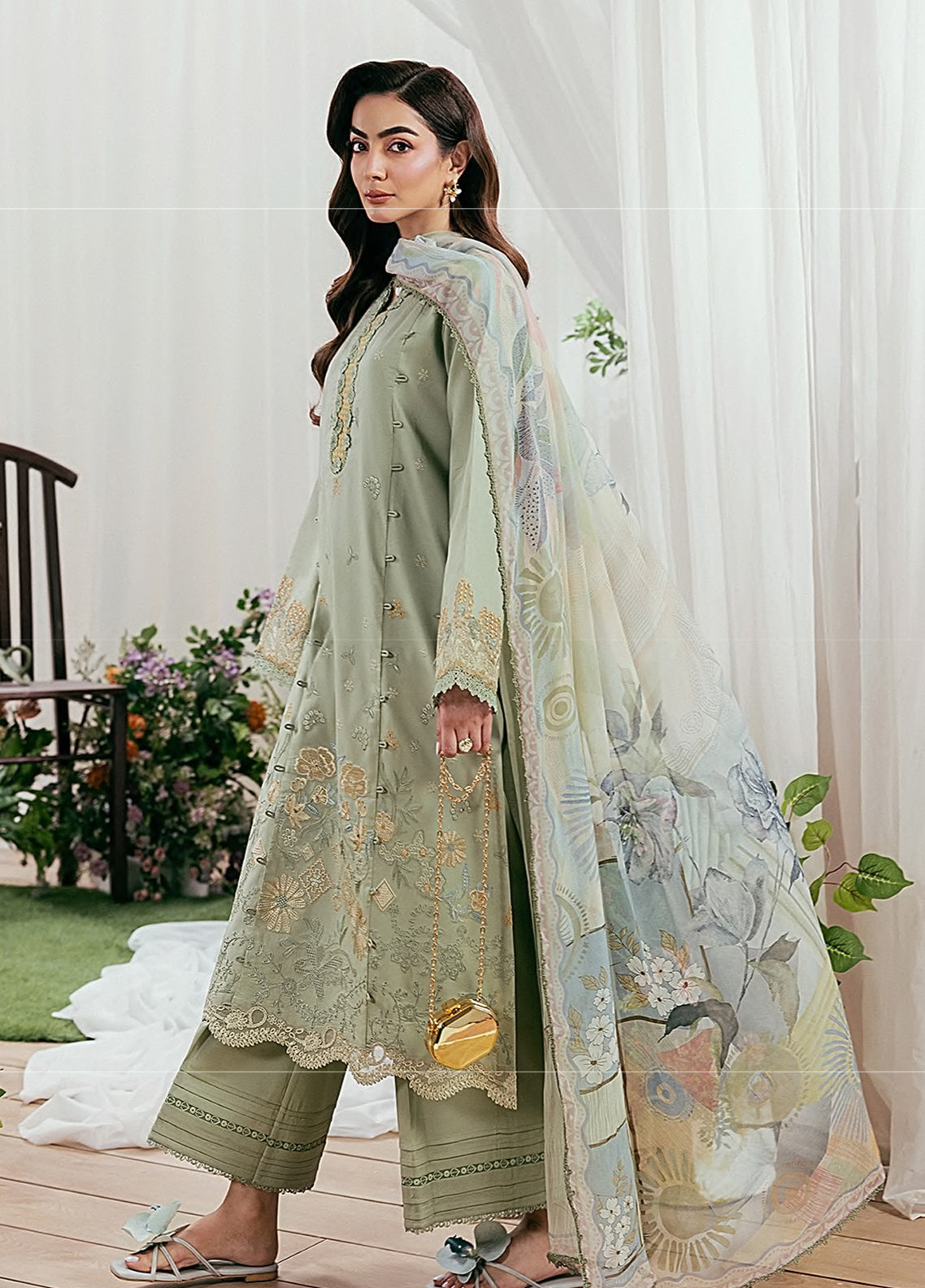Zync By Florent Luxury Embroidered Lawn 3 Piece Unstitched Suit FL26ZLLV2 D-FZL-8A Zync By Florent Luxury Embroidered Lawn 3 Piece Unstitched Suit FL26ZLLV2 D-FZL-8A