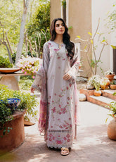 Zync By Florent Luxury Embroidered Lawn 3 Piece Unstitched Suit FL26ZLLV3 D-FZF-1A