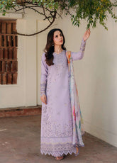Zync By Florent Luxury Embroidered Lawn 3 Piece Unstitched Suit FL26ZLLV3 D-FZF-2B