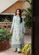 Zync By Florent Luxury Embroidered Lawn 3 Piece Unstitched Suit FL26ZLLV3 D-FZF-3A