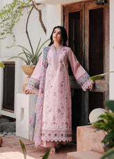 Zync By Florent Luxury Embroidered Lawn 3 Piece Unstitched Suit FL26ZLLV3 D-FZF-4A