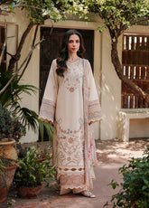 Zync By Florent Luxury Embroidered Lawn 3 Piece Unstitched Suit FL26ZLLV3 D-FZF-5A