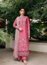 Zync By Florent Luxury Embroidered Lawn 3 Piece Unstitched Suit FL26ZLLV3 D-FZF-5B