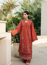 Zync By Florent Luxury Embroidered Lawn 3 Piece Unstitched Suit FL26ZLLV3 D-FZF-6B