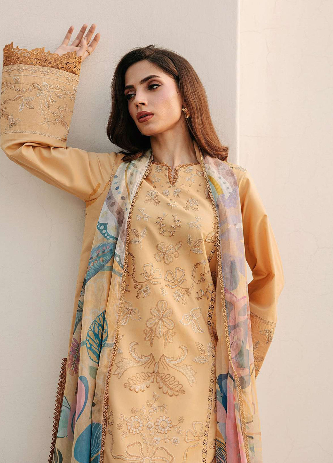 Zync By Florent Luxury Embroidered Lawn 3 Piece Unstitched Suit FL26ZLLV3 D-FZF-8B Zync By Florent Luxury Embroidered Lawn 3 Piece Unstitched Suit FL26ZLLV3 D-FZF-8B