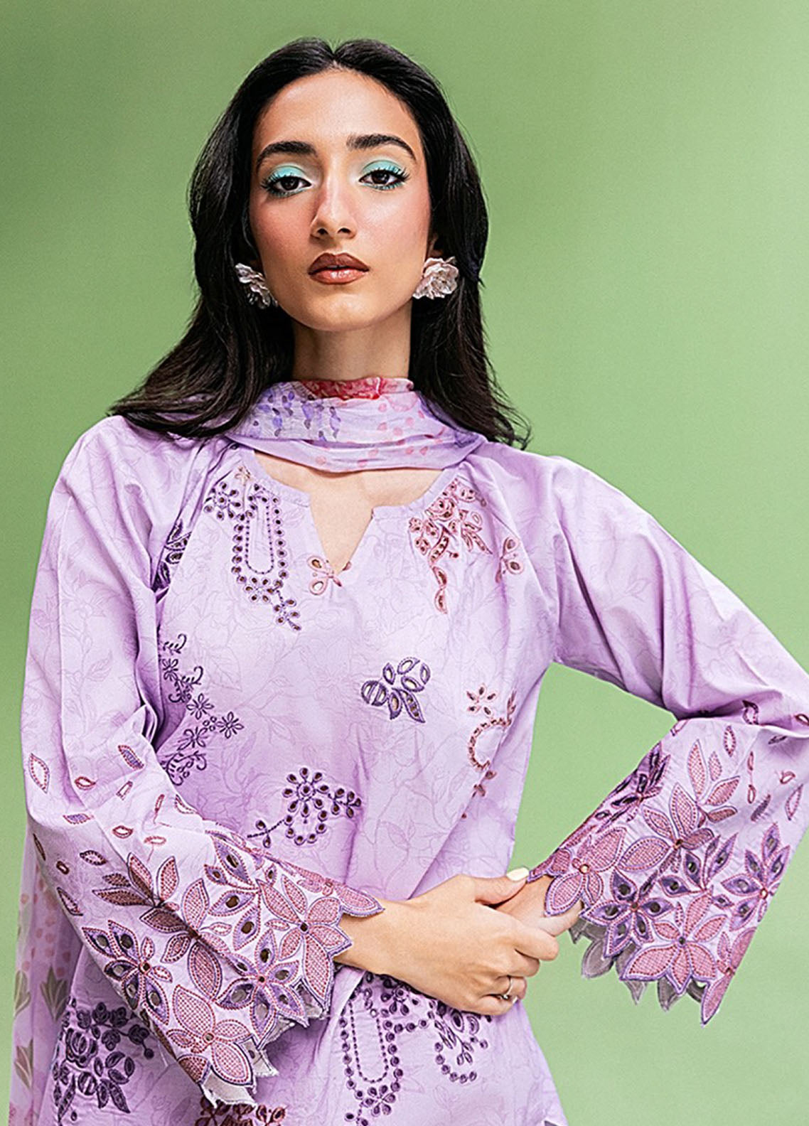 Zync By Florent Printkari Embroidered Lawn 3 Piece Unstitched Suit FL26ZP D-FPK-1A Zync By Florent Printkari Embroidered Lawn 3 Piece Unstitched Suit FL26ZP D-FPK-1A