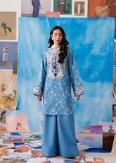 Zync By Florent Printkari Embroidered Lawn 3 Piece Unstitched Suit FL26ZP D-FPK-2B