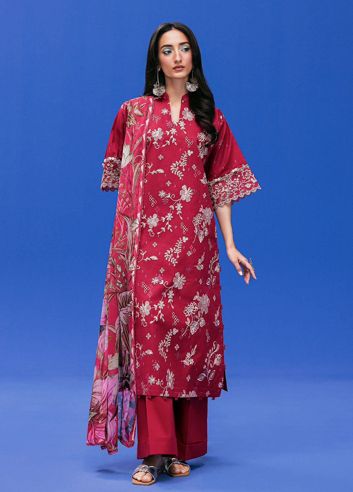 Zync By Florent Printkari Embroidered Lawn 3 Piece Unstitched Suit FL26ZP D-FPK-3A Zync By Florent Printkari Embroidered Lawn 3 Piece Unstitched Suit FL26ZP D-FPK-3A