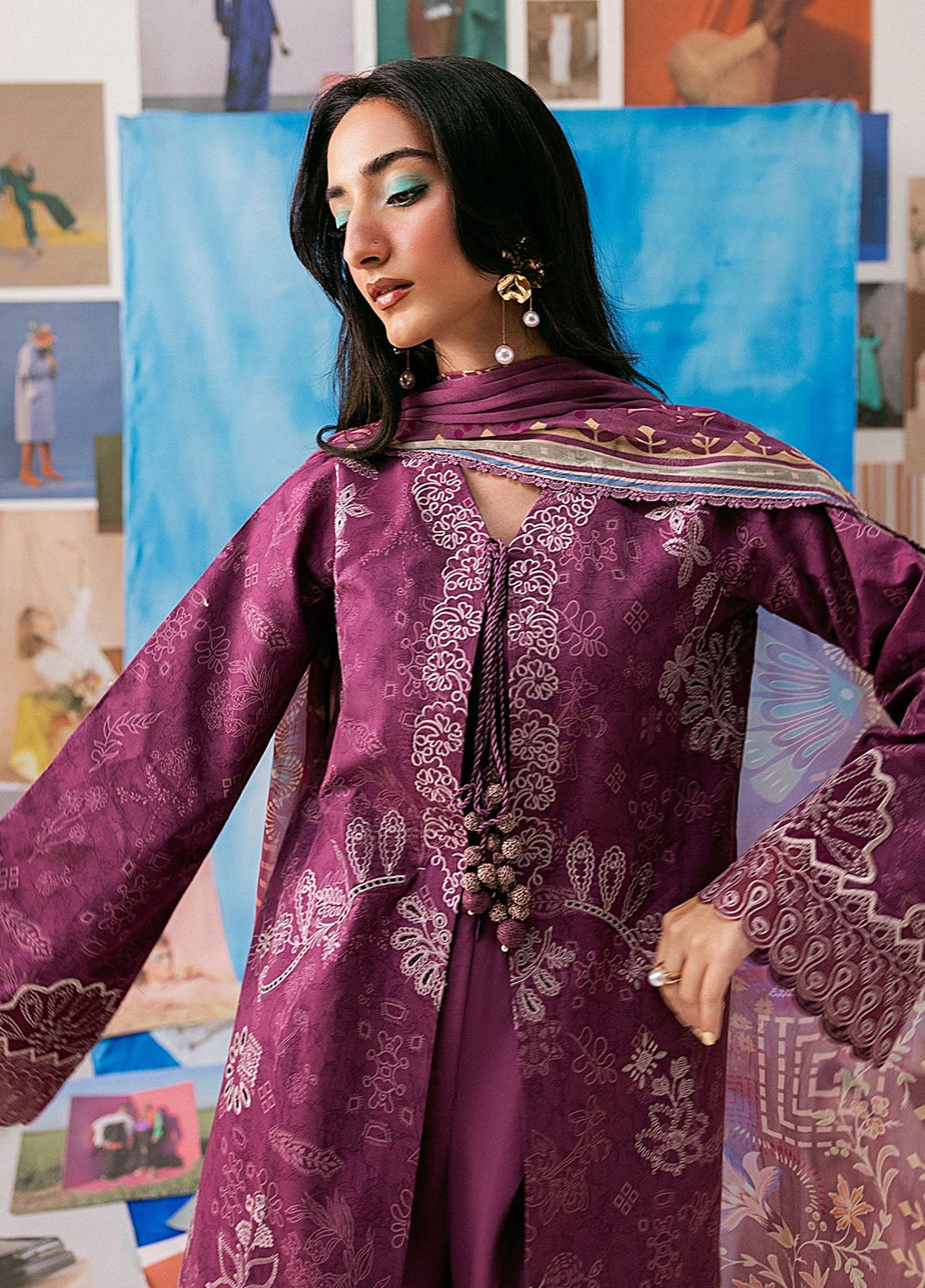Zync By Florent Printkari Embroidered Lawn 3 Piece Unstitched Suit FL26ZP D-FPK-6A Zync By Florent Printkari Embroidered Lawn 3 Piece Unstitched Suit FL26ZP D-FPK-6A