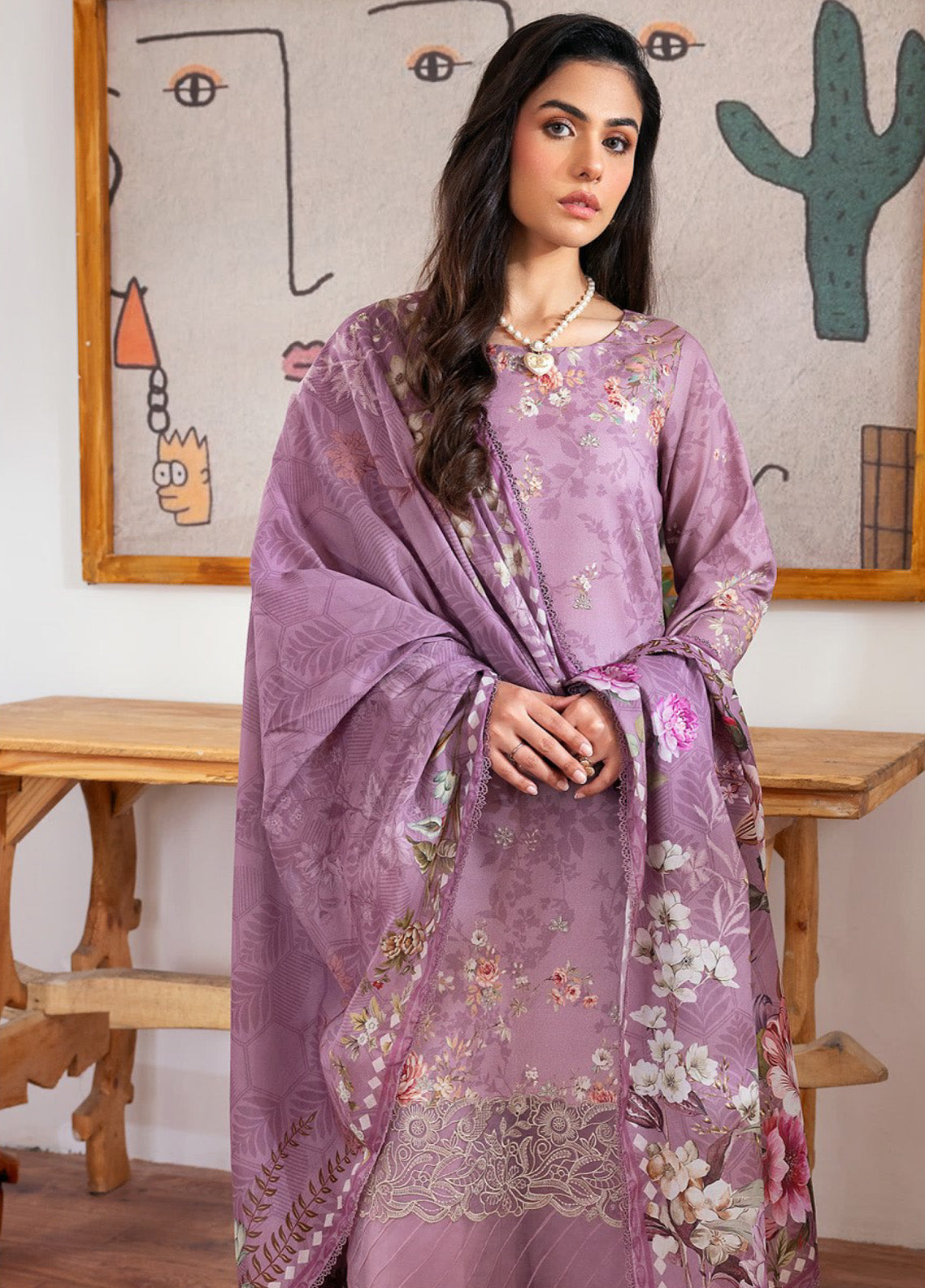 Zync by Florent Embroidered Lawn Suits Unstitched 3 Piece - FL25ZDW FZD-09 Zync by Florent Embroidered Lawn Suits Unstitched 3 Piece - FL25ZDW FZD-09