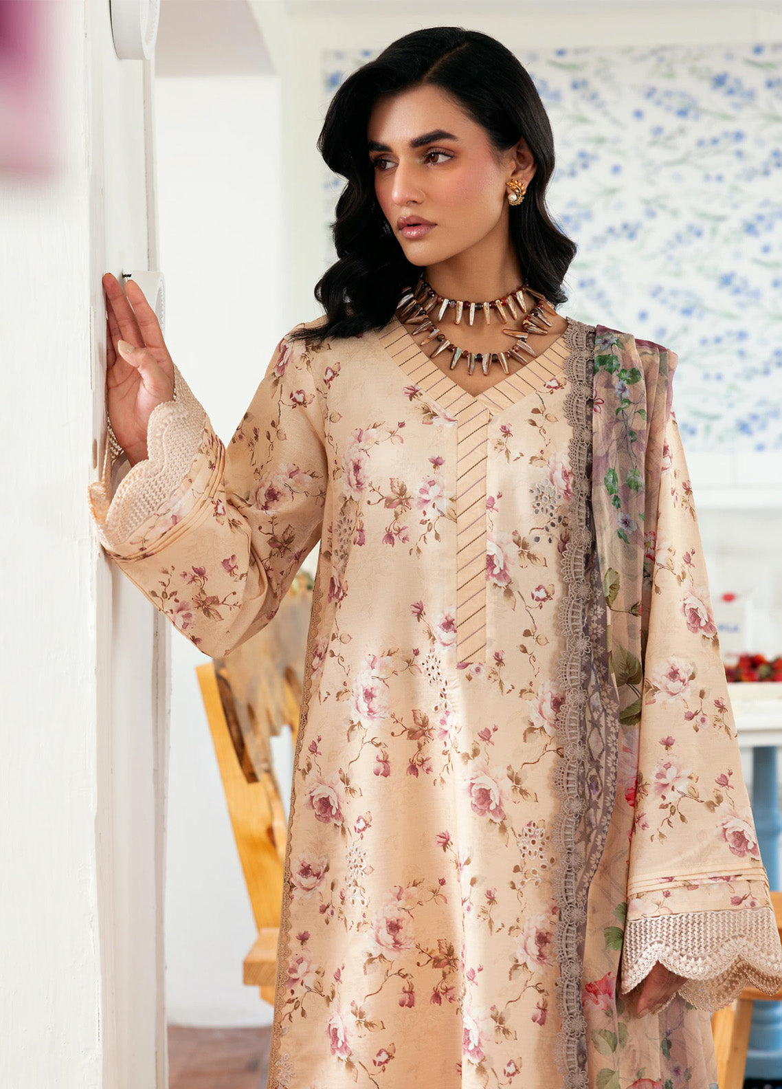 Zync by Florent Embroidered Lawn Suits Unstitched 3 Piece - FL25ZDW FZD-11 Zync by Florent Embroidered Lawn Suits Unstitched 3 Piece - FL25ZDW FZD-11