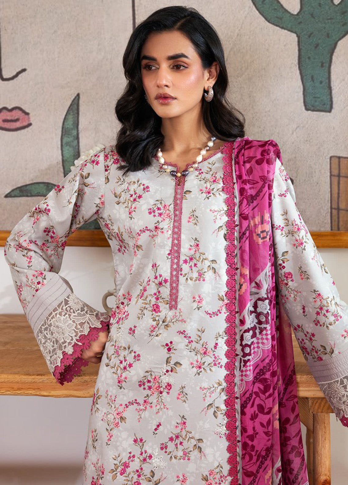 Zync by Florent Embroidered Lawn Suits Unstitched 3 Piece - FL25ZDW FZD-1B Zync by Florent Embroidered Lawn Suits Unstitched 3 Piece - FL25ZDW FZD-1B